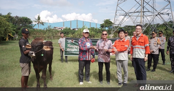 Cirebon Power serahkan puluhan hewan kurban untuk warga